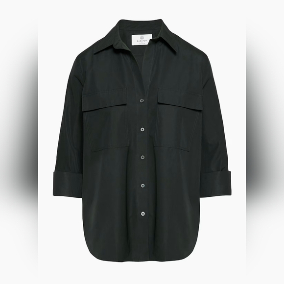 Babaton Tops - Babaton Aritzia POPLIN UTILITY SHIRT Black Women Size Small 100% Cotton